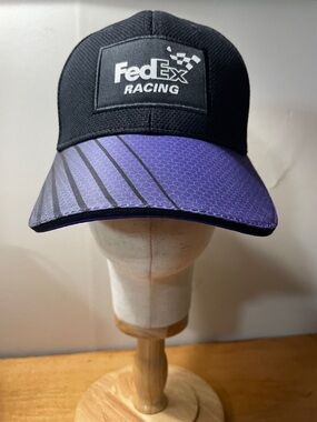 FedEx Racing Men's Black and Purple Performance Hat